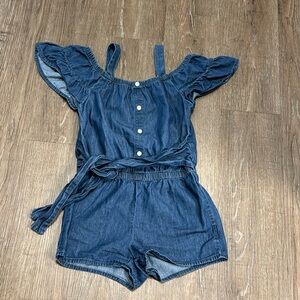 Liberty Valor Girls Jean Romper Size 6